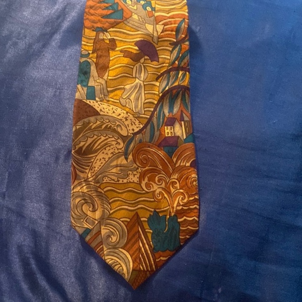 Errenno silk neck tie